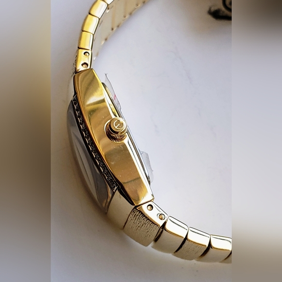 Elgin wrist watch (EG354), rare Japanese model, diamonds, gold tone, NWT - Picture 4 of 17